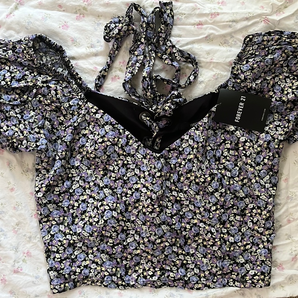 Floral crop top